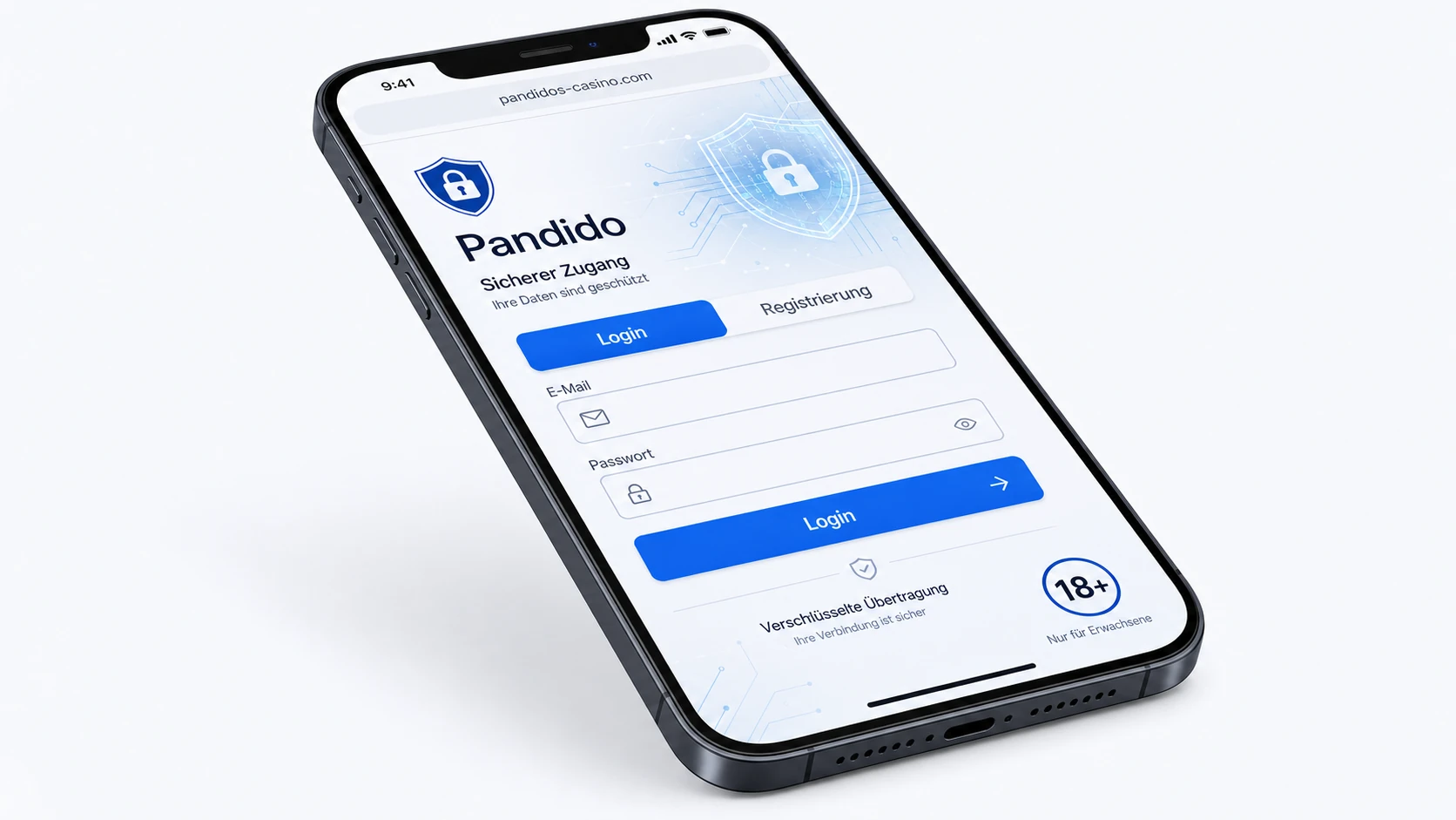 Mobile Login und Registrierung